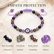 Carica l'immagine nel visualizzatore di Gallery, Handmade by nepal Evil Eye Bracelets Crystal Beaded Protection