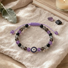 Carica l'immagine nel visualizzatore di Gallery, Handmade by nepal Evil Eye Bracelets Crystal Beaded Protection