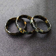画像をギャラリービューアに読み込む, Blue and Yellow Magic Tiger Eyes Natural Stone Beads Bangles &amp; Bracelets Handmade Jewelry Energy Bracelet for Men  Handmadebynepal   