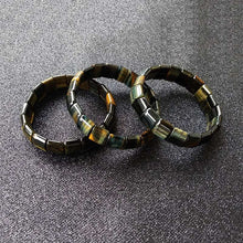 Charger l&#39;image dans la galerie, Blue and Yellow Magic Tiger Eyes Natural Stone Beads Bangles &amp; Bracelets Handmade Jewelry Energy Bracelet for Men  Handmadebynepal   