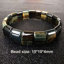 Load image into Gallery viewer, Blue and Yellow Magic Tiger Eyes Natural Stone Beads Bangles &amp; Bracelets Handmade Jewelry Energy Bracelet for Men  Handmadebynepal   