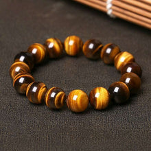 Load image into Gallery viewer, Natural Tiger&#39;s eye Stone Bracelets &amp; Bangle for Women and Men Bracelets Gift Beads Bracelets Accessories  Handmadebynepal   