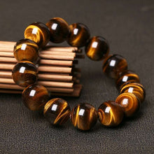 Afbeelding in Gallery-weergave laden, Natural Tiger&#39;s eye Stone Bracelets &amp; Bangle for Women and Men Bracelets Gift Beads Bracelets Accessories  Handmadebynepal   