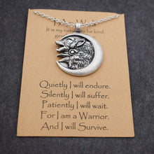画像をギャラリービューアに読み込む, Norse i am wolf Viking Celtics wolf necklace  Totem Amulet with card  Handmadebynepal   