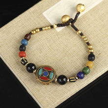 Cargar imagen en el visor de la galería, 5 Designs vintage Nepal bracelet, New handmade braided bracelet nature stones,Original Design Simple ethnic bracelet  Handmadebynepal F  