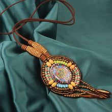 Laden Sie das Bild in den Galerie-Viewer, 20 Designs Fashion handmade braided vintage Bohemia necklace women Nepal jewelry,New ethnic necklace leather necklace  Handmadebynepal I-DIA 8 cm  