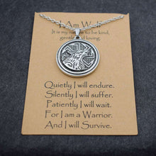 Afbeelding in Gallery-weergave laden, Norse i am wolf Viking Celtics wolf necklace  Totem Amulet with card  Handmadebynepal   