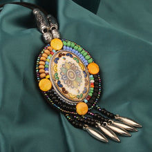 Laden Sie das Bild in den Galerie-Viewer, 20 Designs Fashion handmade braided vintage Bohemia necklace women Nepal jewelry,New ethnic necklace leather necklace  Handmadebynepal J-DIA 8 cm  
