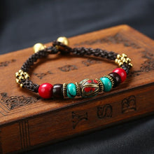 Cargar imagen en el visor de la galería, 5 Designs vintage Nepal bracelet, New handmade braided bracelet nature stones,Original Design Simple ethnic bracelet  Handmadebynepal B  