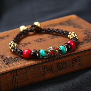 5 Designs vintage Nepal bracelet, New handmade braided bracelet nature stones,Original Design Simple ethnic bracelet  Handmadebynepal B  