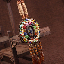 Laden Sie das Bild in den Galerie-Viewer, 20 Designs Fashion handmade braided vintage Bohemia necklace women Nepal jewelry,New ethnic necklace leather necklace  Handmadebynepal C-DIA 6 cm  