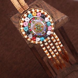 20 Designs Fashion handmade braided vintage Bohemia necklace women Nepal jewelry,New ethnic necklace leather necklace  Handmadebynepal D-DIA 6 cm  