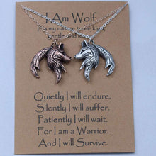 画像をギャラリービューアに読み込む, Norse i am wolf Viking Celtics wolf necklace  Totem Amulet with card  Handmadebynepal 55cm 18 