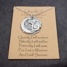 Charger l&#39;image dans la galerie, Norse i am wolf Viking Celtics wolf necklace  Totem Amulet with card  Handmadebynepal   
