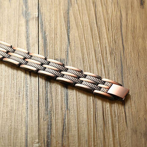 Mens Elegant Pure Copper Magnetic Therapy Link Bracelet Pain Relief for Arthritis and Carpal Tunnel Male Jewelry  Handmadebynepal   
