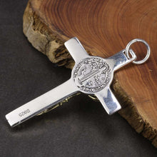 Cargar imagen en el visor de la galería, Real 925 Sterling Silver Catholic Cross Pendant Amulet Necklace Jesus Christ Jewelry for Men and Women  Handmadebynepal   