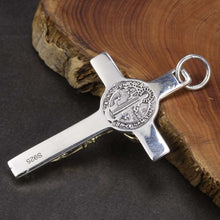 Afbeelding in Gallery-weergave laden, Real 925 Sterling Silver Catholic Cross Pendant Amulet Necklace Jesus Christ Jewelry for Men and Women  Handmadebynepal   