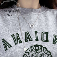 Indlæs billede til gallerivisning Sterling Silver Circle Collares Collar De Plata De Ley 925 Para Mujer Vintage Necklace Chain For Women Hombre Original  Handmadebynepal   