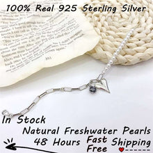 Indlæs billede til gallerivisning Sterling Silver Pearl Love Heart Bracelet for her 925 sterling silver  Original Jewelry  Handmadebynepal   