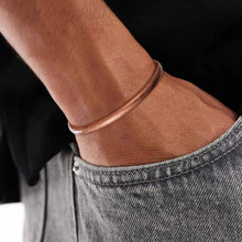 Indlæs billede til gallerivisning Pure Copper Bracelets for Women Men Waterproof Healing Cuff Bracelets Adjustable Chunky Healing Copper Bangle Jewelry Gifts