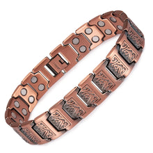Load image into Gallery viewer, Fashionable Retro Style Cross-shaped Full Magnetic Copper Bracelet, Dark Ghost Magnetic Stone Bracelet, Halloween/Christmas Jewe