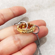 Load image into Gallery viewer, Royal Crown Gold Necklace Link Chain Elegant Fine Jewelry Europe 925 Stering Silver Brand New Romantic Gift For Women  Handmadebynepal   
