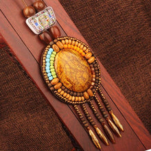 Laden Sie das Bild in den Galerie-Viewer, 20 Designs Fashion handmade braided vintage Bohemia necklace women Nepal jewelry,New ethnic necklace leather necklace  Handmadebynepal A18  