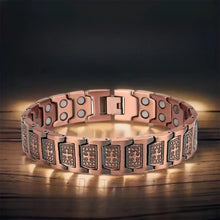 Load image into Gallery viewer, Fashionable Retro Style Cross-shaped Full Magnetic Copper Bracelet, Dark Ghost Magnetic Stone Bracelet, Halloween/Christmas Jewe