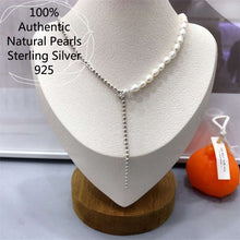 Load image into Gallery viewer, Sterling Silver 925 Better Rice Bead Round Beads Chain Necklace Collares Para Mujer For Jewelry Making Women Colar Feminino 2022  Handmadebynepal 40-45cm usa 