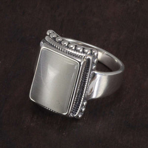 Solid 925 Sterling Silver Lucifer Rings with Black Onyx Natural Stone Handmade Statement Ring TV Show Jewelry  Handmadebynepal   