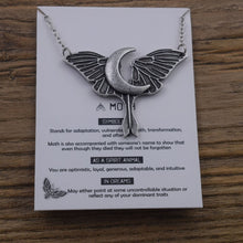 Load image into Gallery viewer, 1pcs Deaths Head Skull Moth necklace with card rebirth meaning gift for her  Handmadebynepal 17-1  