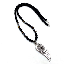 Indlæs billede til gallerivisning Classic Arrow Pendant Necklace Men Handmade Tiger Eye Matte Strand Bead Necklace For Men Jewelry Gift  Handmadebynepal   