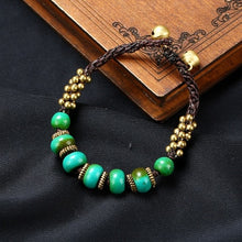 Carica l&#39;immagine nel visualizzatore di Gallery, 5 Designs vintage Nepal bracelet, New handmade braided bracelet nature stones,Original Design Simple ethnic bracelet  Handmadebynepal   