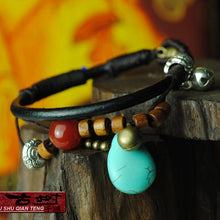 Laden Sie das Bild in den Galerie-Viewer, 5 Designs vintage Nepal bracelet, New handmade braided bracelet nature stones,Original Design Simple ethnic bracelet  Handmadebynepal   