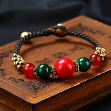 Cargar imagen en el visor de la galería, 5 Designs vintage Nepal bracelet, New handmade braided bracelet nature stones,Original Design Simple ethnic bracelet  Handmadebynepal   