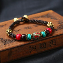 Cargar imagen en el visor de la galería, 5 Designs vintage Nepal bracelet, New handmade braided bracelet nature stones,Original Design Simple ethnic bracelet  Handmadebynepal   
