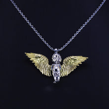 Indlæs billede til gallerivisning 925 Sterling Silver Cupid Pendant Men and Women Angel Necklace Pendant Gift Retro Religious Jewelry  Handmadebynepal   
