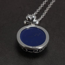 Load image into Gallery viewer, 925 Sterling Silver The Vampire Diaries Katherine Daylight Pendant Necklace Ladies Natural Lapis Lazuli Stone Fan Fine Jewelry  Handmadebynepal   