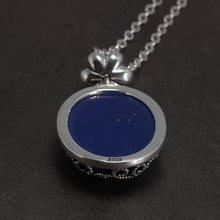 Carica l&#39;immagine nel visualizzatore di Gallery, 925 Sterling Silver The Vampire Diaries Katherine Daylight Pendant Necklace Ladies Natural Lapis Lazuli Stone Fan Fine Jewelry  Handmadebynepal   