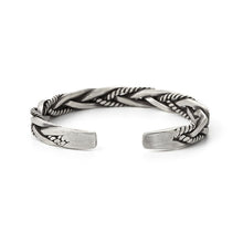 Indlæs billede til gallerivisning Handmadebynepal Silver Twisted Woven Bracelet Neutral Retro Original Handmade Exquisite Unique Opening Bracelet Gift  Handmadebynepal   