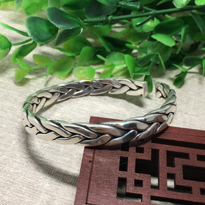 999 Pure Silver Twisted Bangles Mens Sterling Silver Bracelet Vintage Punk Rock Style Armband Man Cuff Bangle  Handmadebynepal   