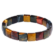 Afbeelding in Gallery-weergave laden, Colorful Tiger Eyes Natural Stone Beads Bangles &amp; Bracelets Handmade Jewelry Energy Bracelet for Women or Men  Handmadebynepal colorful  