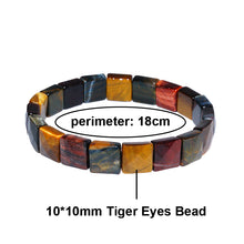 Carica l&#39;immagine nel visualizzatore di Gallery, Colorful Tiger Eyes Natural Stone Beads Bangles &amp; Bracelets Handmade Jewelry Energy Bracelet for Women or Men  Handmadebynepal   