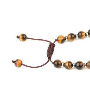 Handmadebynepal Natural Stones Beaded Tiger Eye Necklaces for Men women Tree of Life Pendants Yoga Beads 7 Chakra Reiki Female Jewelry  Handmadebynepal   