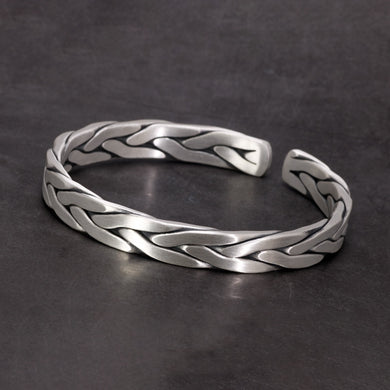 Heavy Solid 999 Pure Silver Twisted Bangles For Men Women Handcrafted Viking Armband Man Cuff Bangles  Handmadebynepal   