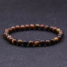 Charger l&#39;image dans la galerie, Minimalist 4mm 6mm 8mm 10mm Tiger eyes Beads Bracelet Men Charm Natural Stone Braslet For Man Handmade Casual Jewelry Pulseras  geneviere   