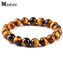 Load image into Gallery viewer, Minimalist 4mm 6mm 8mm 10mm Tiger eyes Beads Bracelet Men Charm Natural Stone Braslet For Man Handmade Casual Jewelry Pulseras  geneviere   