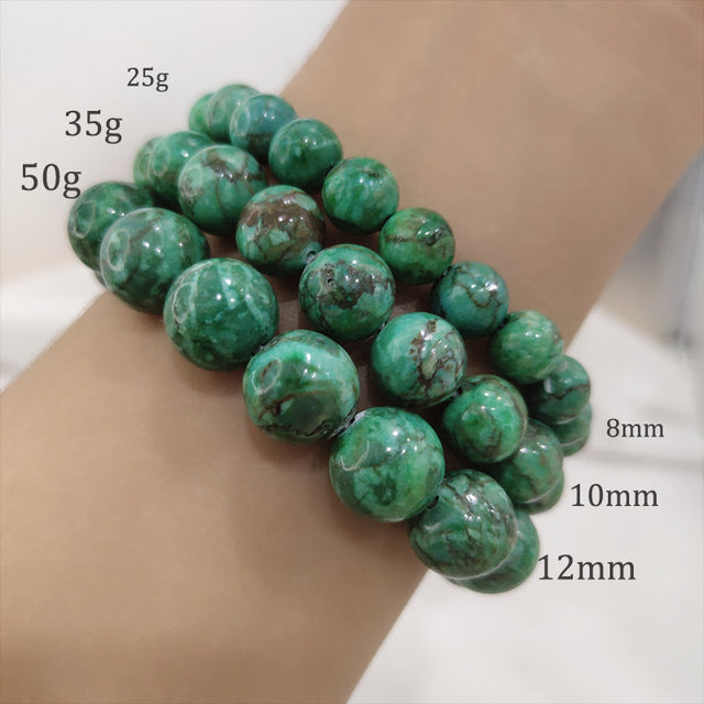 Natural Eosphorite Bead Bracelet Turquoise Associated Mineral Stone Healing Crystal Rough Stone Men and Women Lucky Jewelry  Handmadebynepal 8mm  