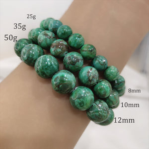 Natural Eosphorite Bead Bracelet Turquoise Associated Mineral Stone Healing Crystal Rough Stone Men and Women Lucky Jewelry  Handmadebynepal 12mm  
