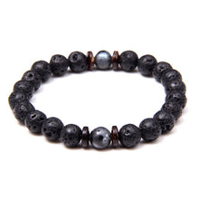 Load image into Gallery viewer, Natural Labradorite Bracelets Set Clear Energy Real Hematite Bracelets Men Polished Black Onyx Stone Beads Bracelets For Women  Handmadebynepal   